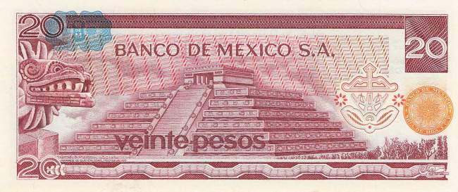 Mexiko p.64d-4 20 Pesos 1977